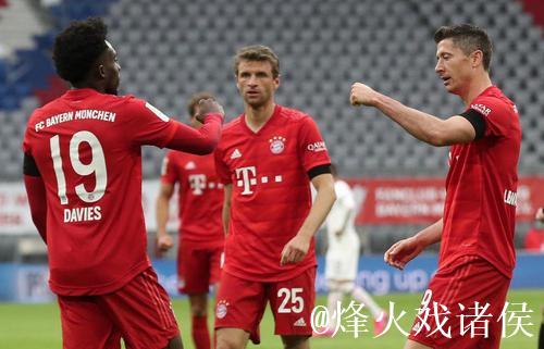 德甲-穆勒戴维斯传射莱万破门 拜仁5-2法兰克福 德甲-穆勒戴维斯传射莱万破门 拜仁5-2法兰克福
